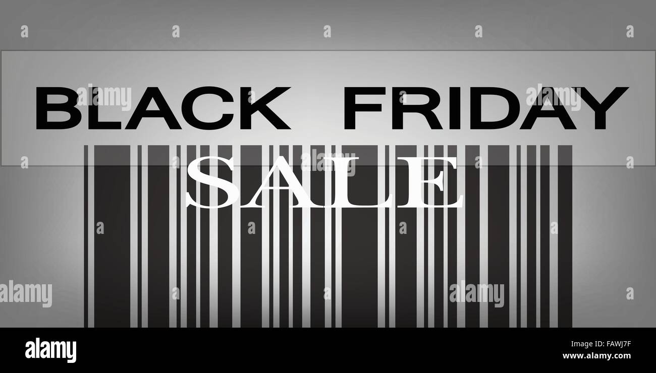 Black Friday Sale Barcode for Special Time in Christmas Shopping Season ...