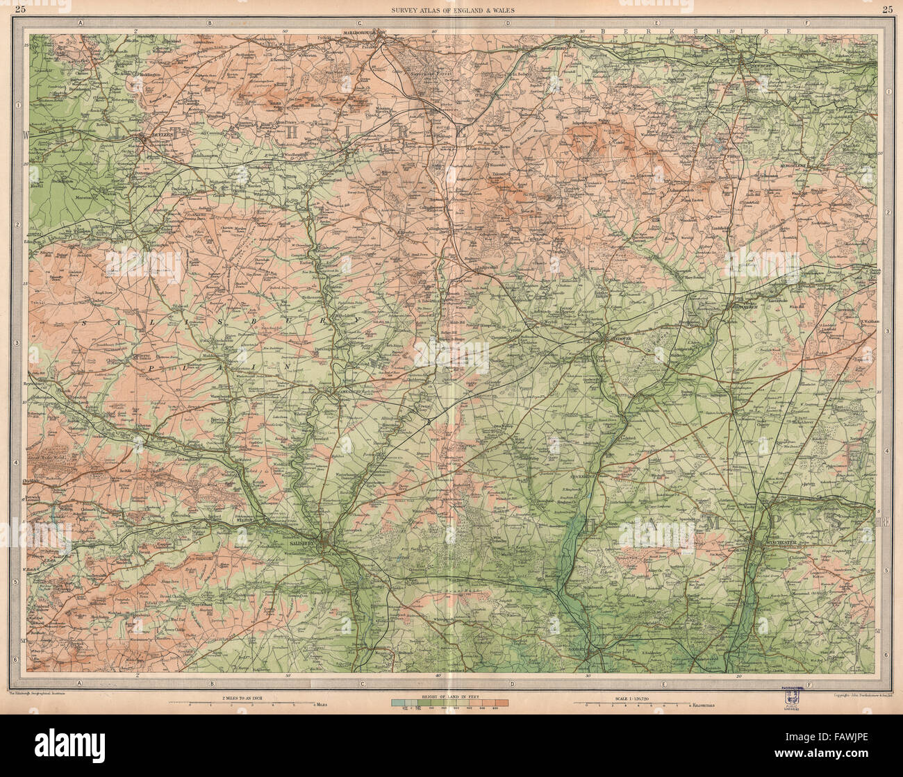 Salisbury plain map hires stock photography and images Alamy