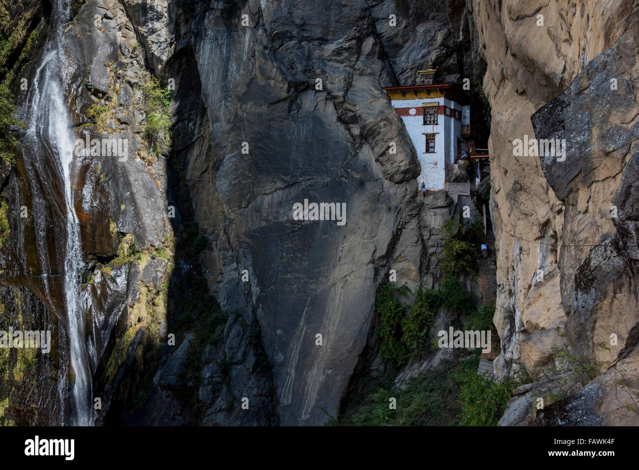 Taktsang Palphug Monastery (Tiger's Nest); Paro, Bhutan Stock Photo