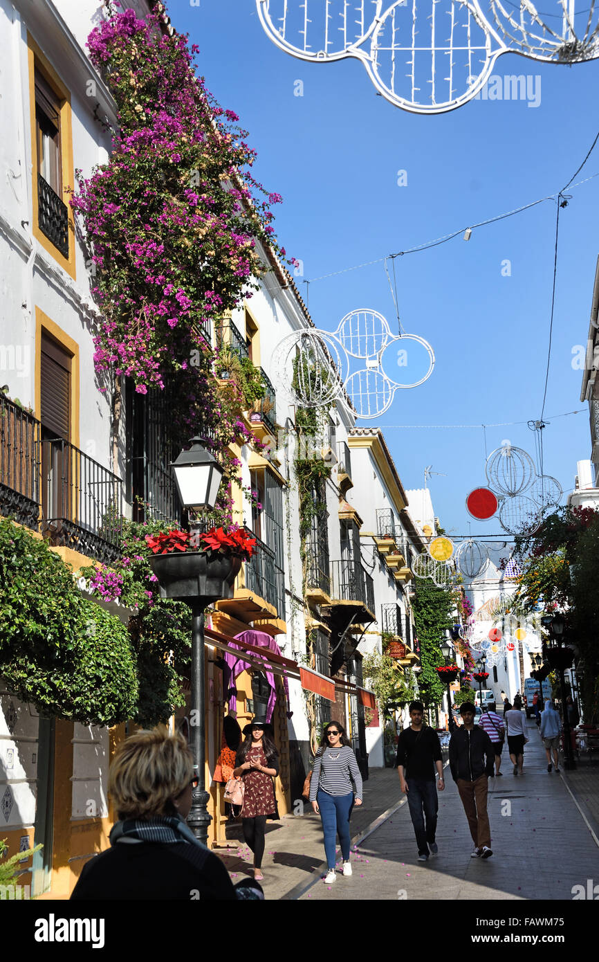 Mijas town Province of Málaga ( Costa del Sol Occidental ) Spanish Spain Andalusia Stock Photo