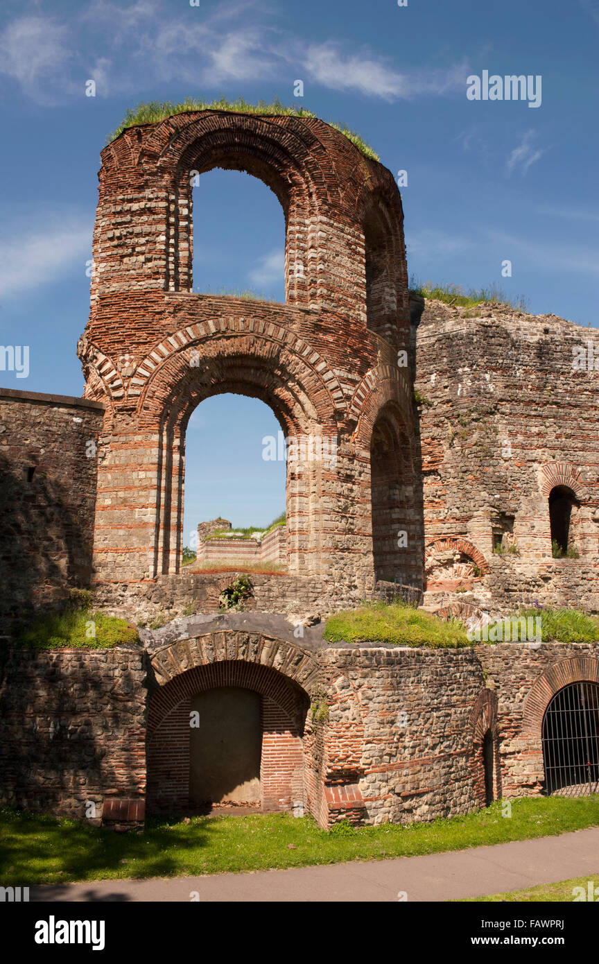 Arches of the Trier, Germany Roman baths; Germany Stock Photo Alamy