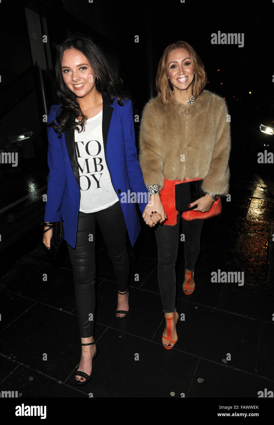 Exc Coronation Street Star Lucy Jo Hudson And Her Friend Seen Arriving At  The Viva Magazine Winter Party At The Double Tree Hilton Hotel In  Manchester Featuring: Lucy Jo Hudson Where: Manchester,