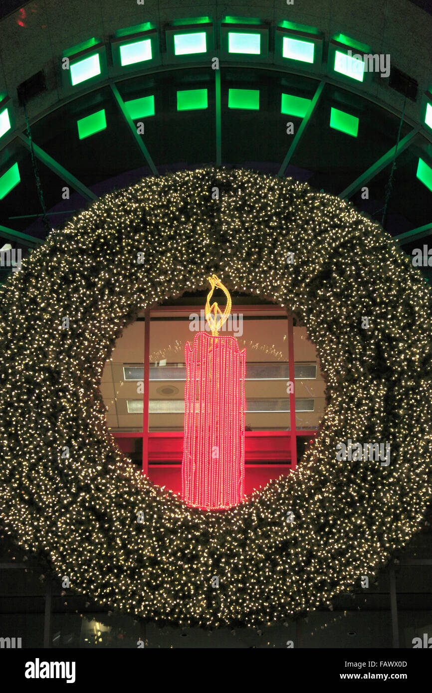 Christmas, lights, decoration, Montreal, Canada Stock Photo Alamy