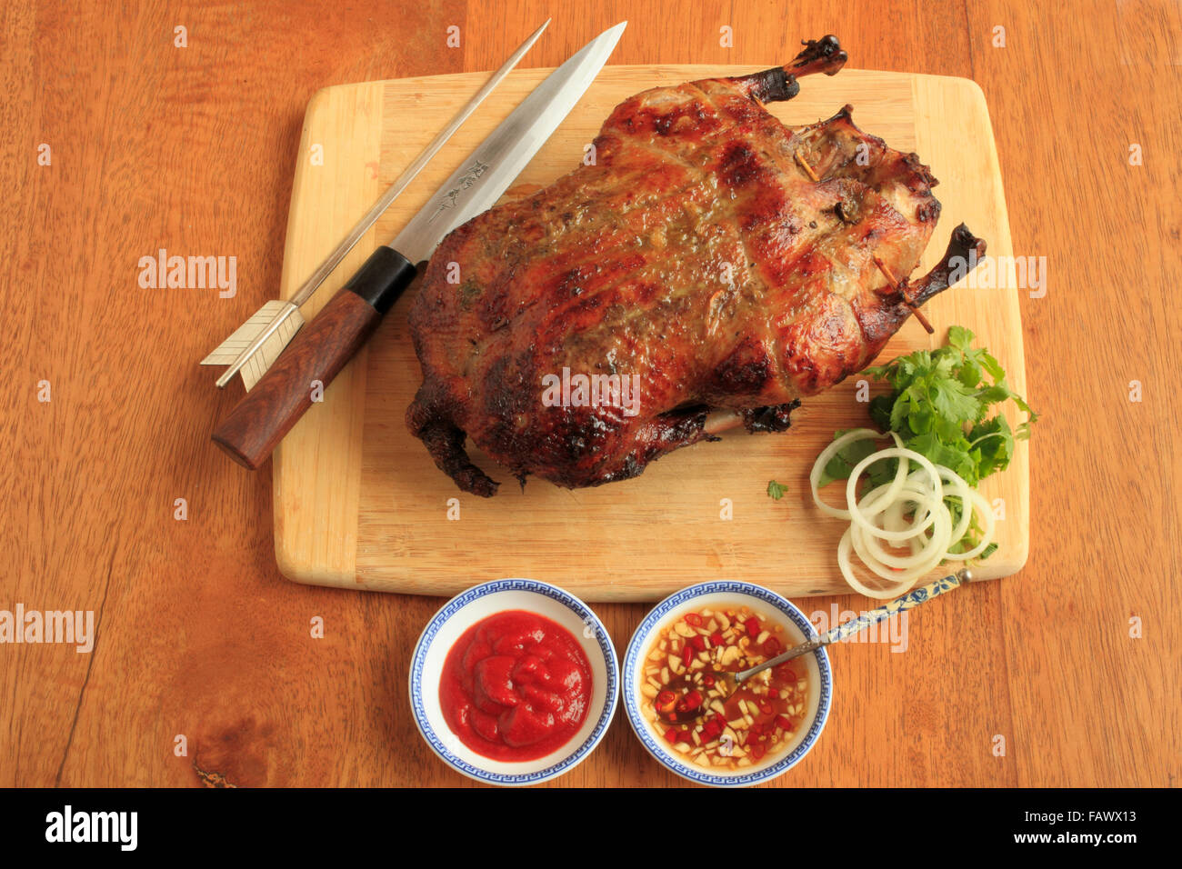 Vietnamese roast duck Stock Photo Alamy