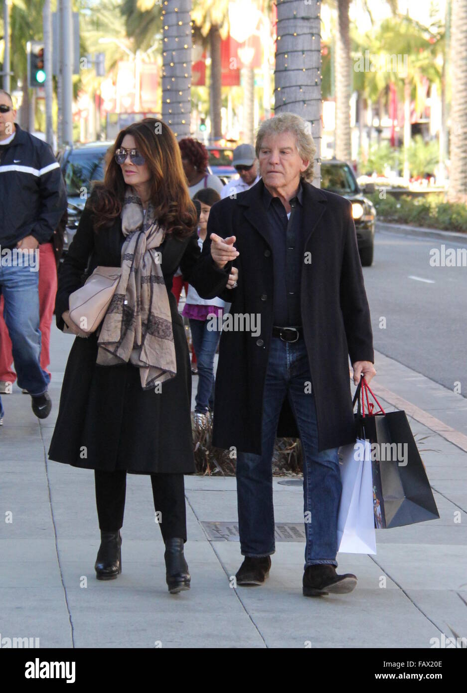 Lisa Vanderpump seen shopping with her husband Ken Todd Featuring: Lisa  Vanderpump, Ken Todd Where: Beverly Hills, California, United States When:  28 Nov 2015 Stock Photo - Alamy