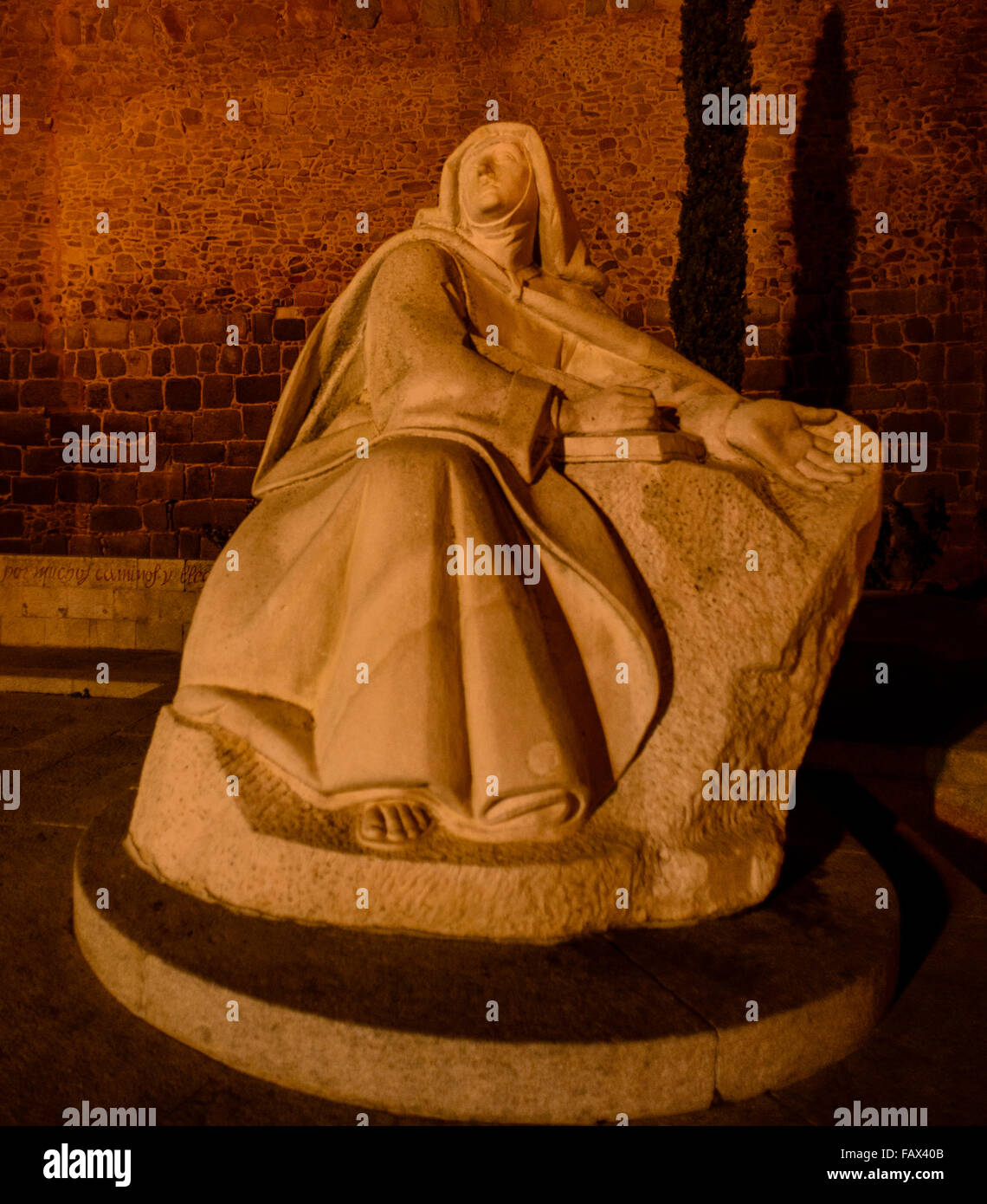 Saint Teresa statue in Avila Stock Photo Alamy