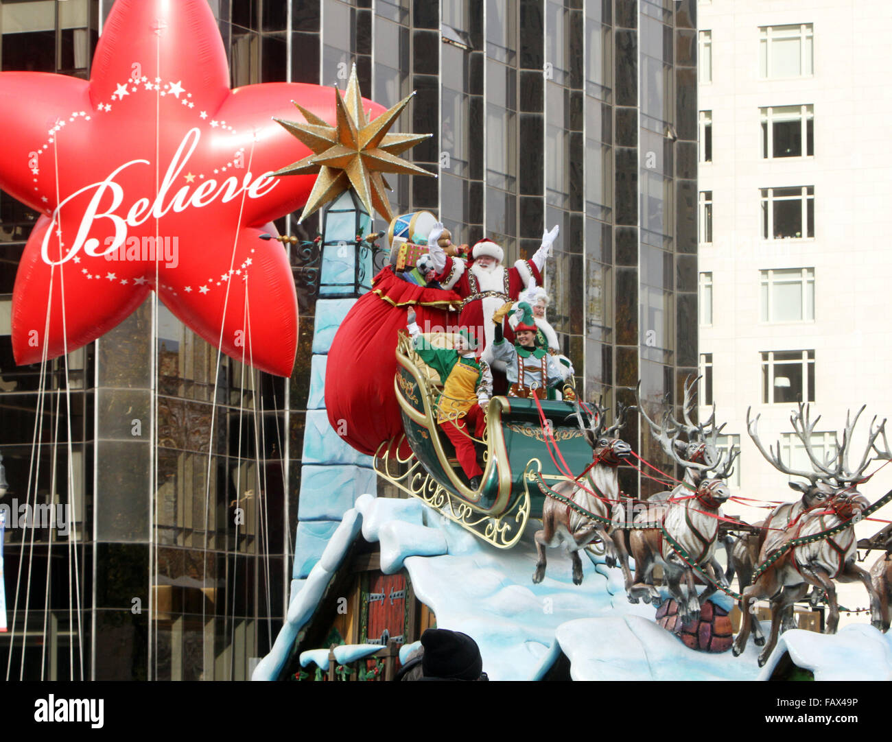 89th Annual Macy's Thanksgiving Day Parade in New York Featuring: Santa ...