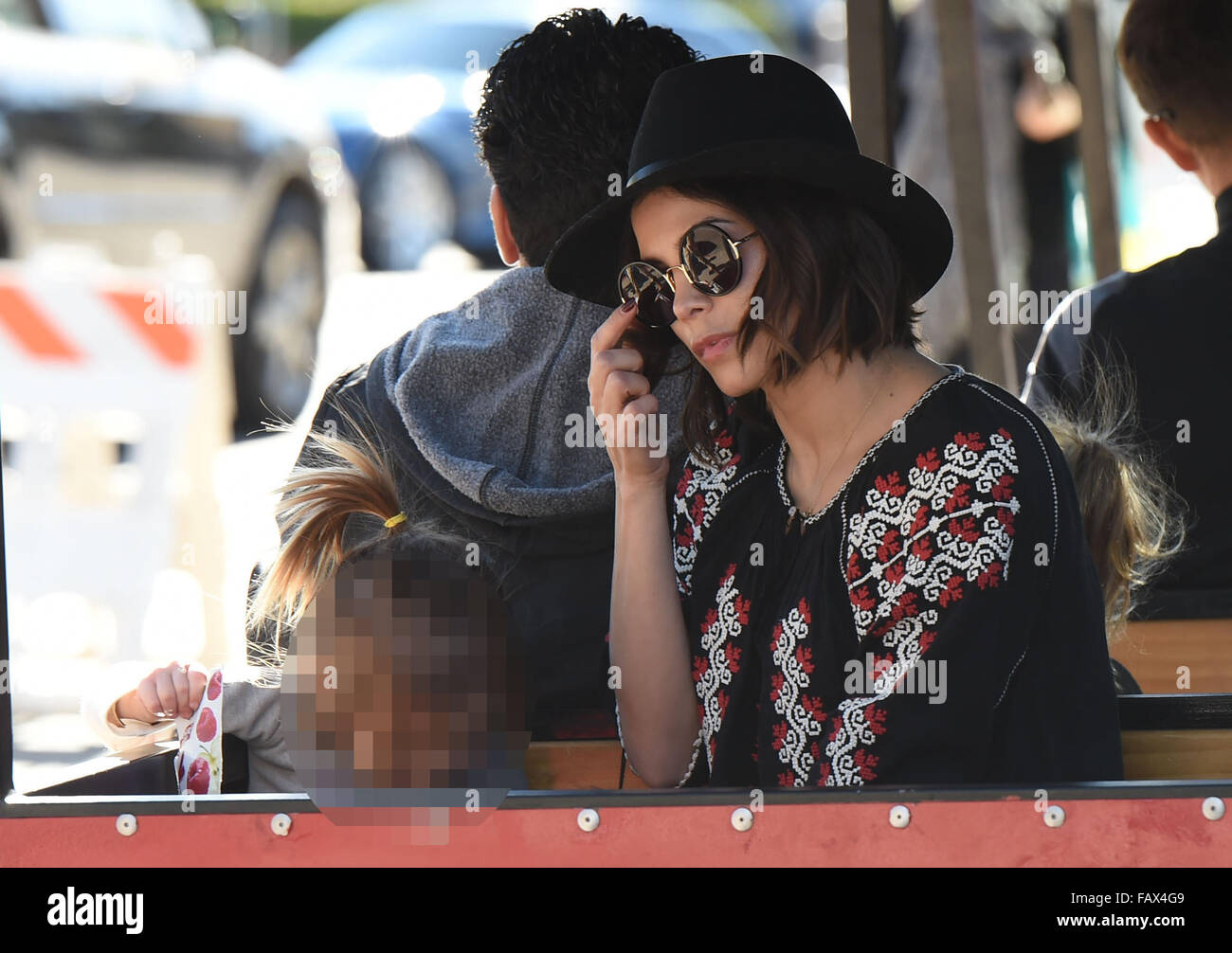 Jenna Dewan Tatum and daughter Everly take a train ride at the Studio