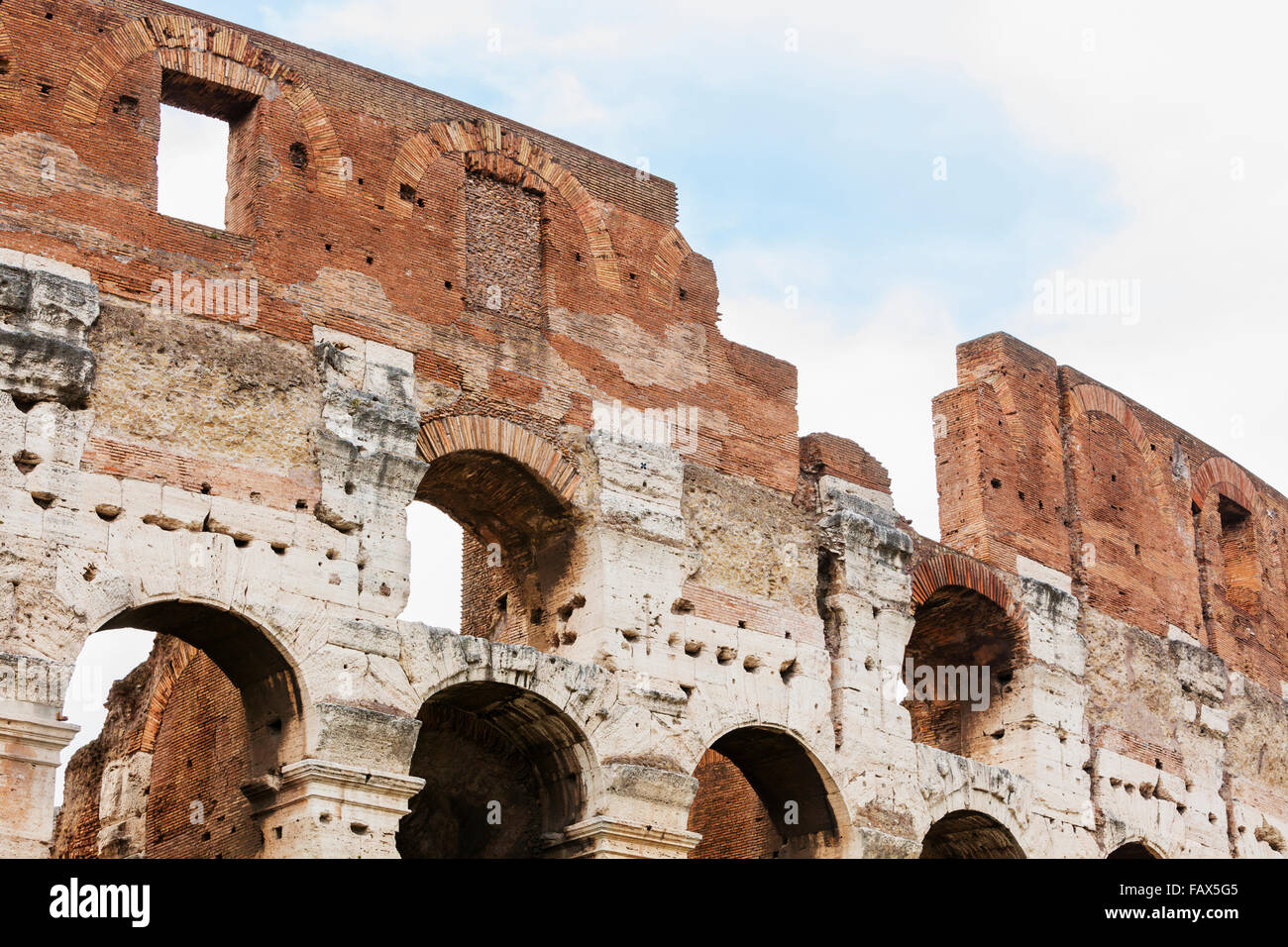 Old stone wall; Rome, Italy Stock Photo Alamy