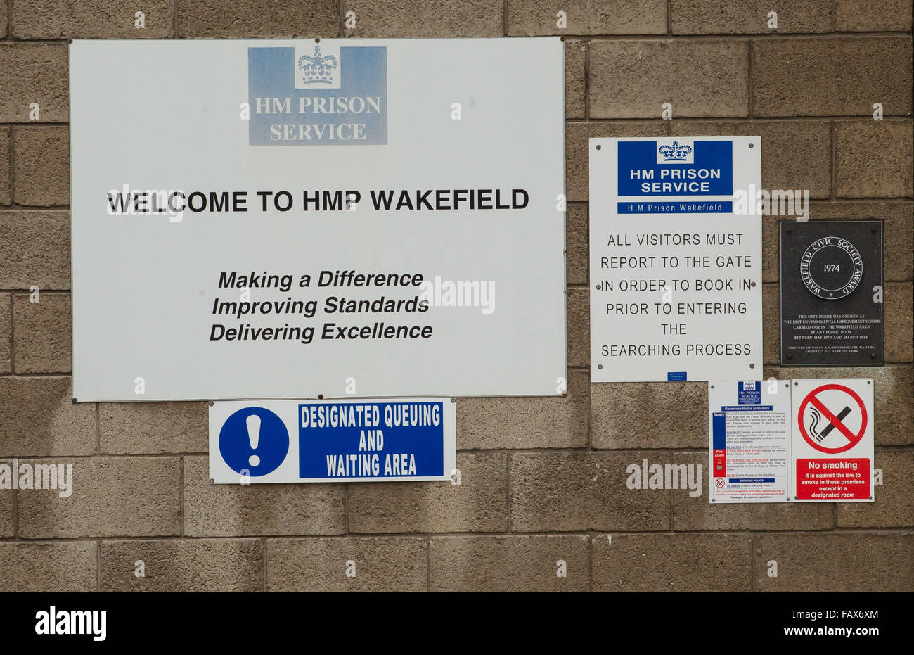 HMP Wakefield, Her Majesty's Prison Wakefield. Category A men's prison