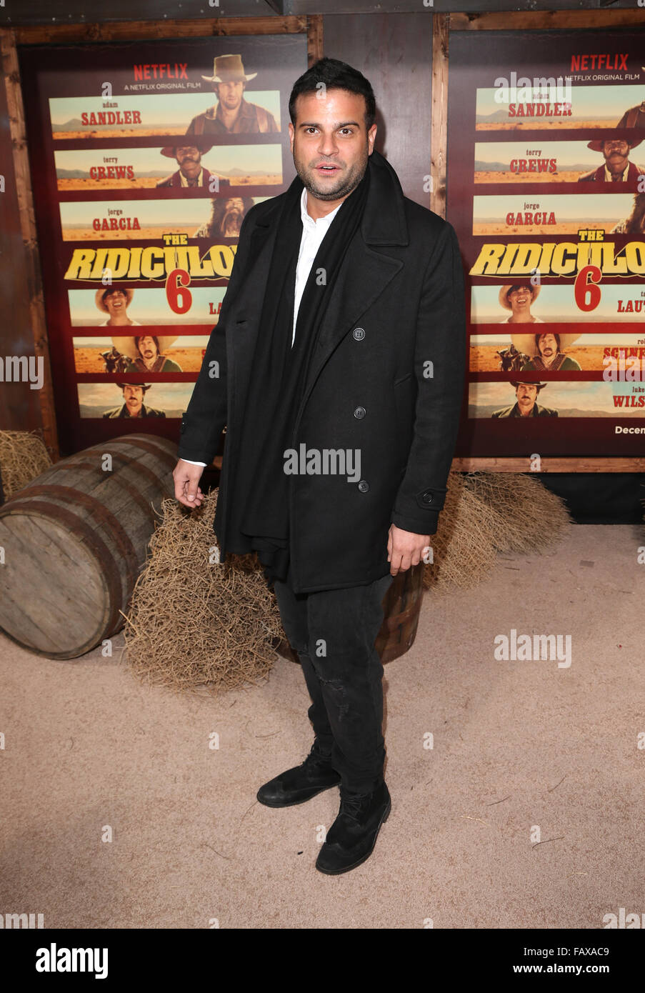 Premiere Of Netflix's "The Ridiculous 6"  Featuring: Chris Titone Where: Universal City, California, United States When: 01 Dec 2015 Stock Photo