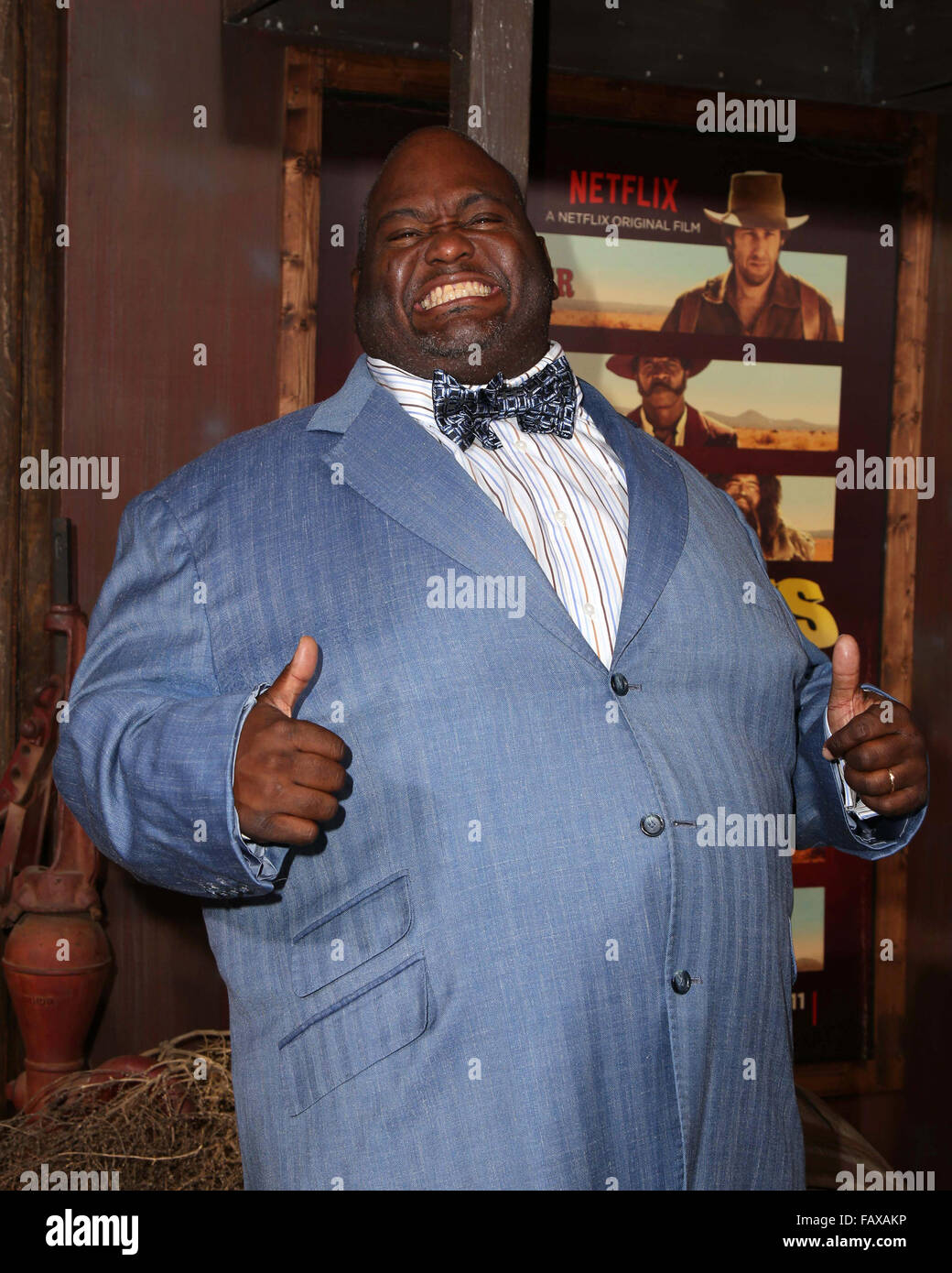 The Ridiculous 6 LA Premiere Screening  Featuring: Lavell Crawford Where: Universal City, California, United States When: 01 Dec 2015 Stock Photo