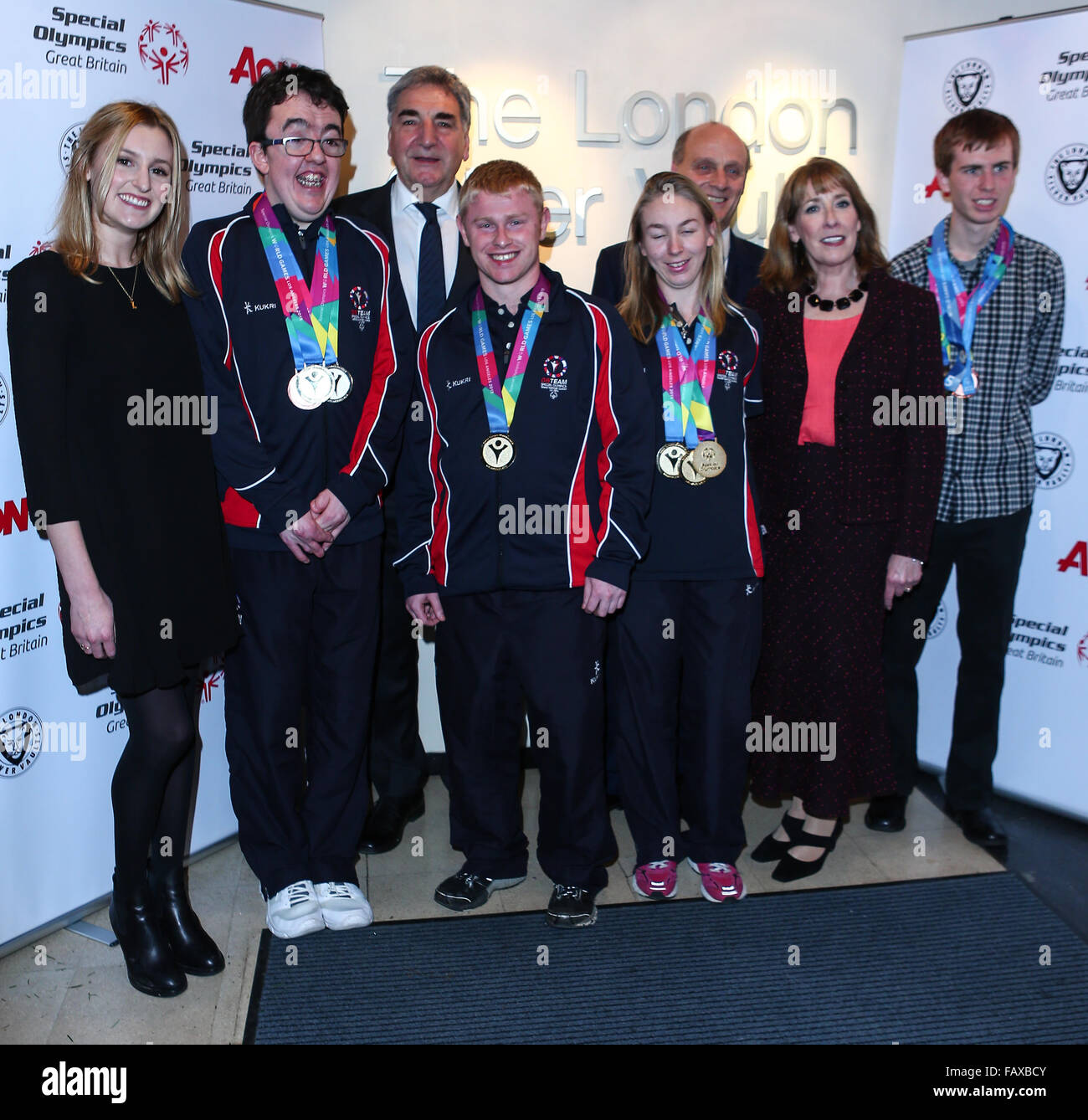 Cast members from Downton Abbey attend an event with Team GB Special