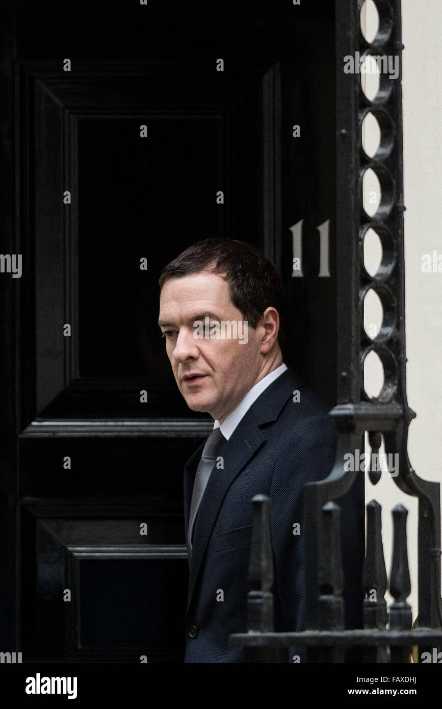 Ministers leaving Downing Street before the Syrian campaign vote.  Featuring: George Osborne Where: London, United Kingdom When: 02 Dec 2015 Stock Photo