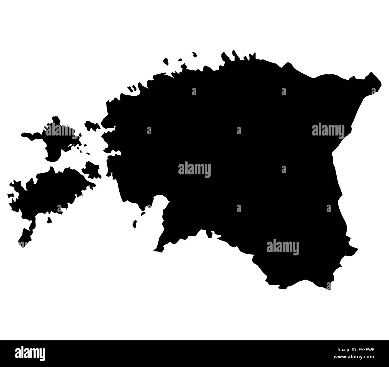 estonia map Stock Photo