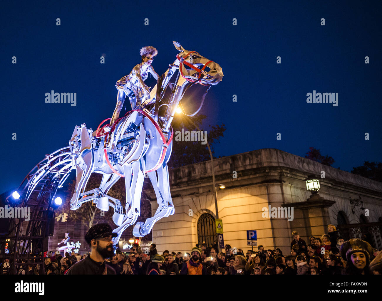 Barcelona, Catalonia, Spain. 5th Jan, 2016. Roughly 1300 actors ...