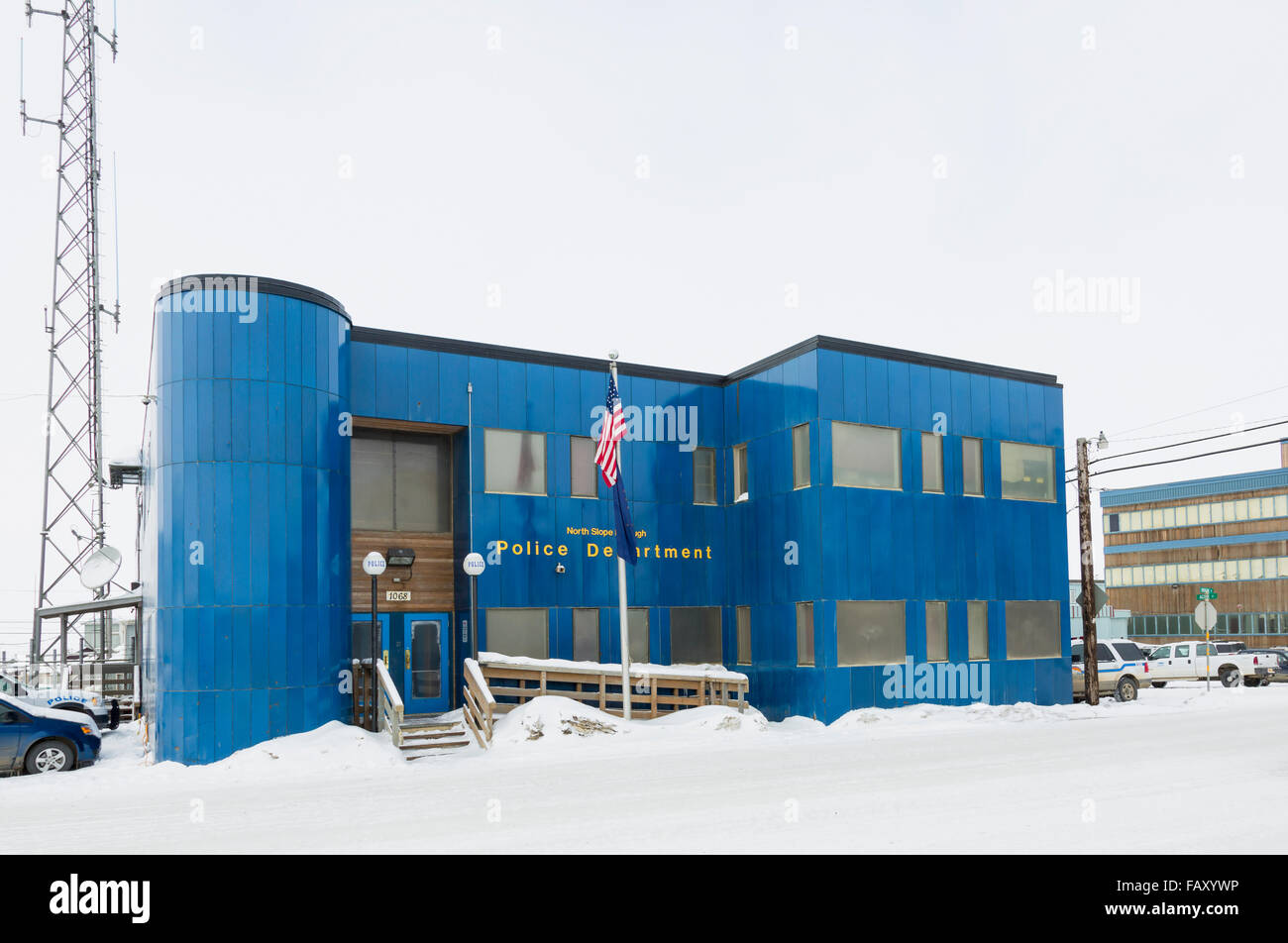 Exterior view of the North Slope Borough Police Department building