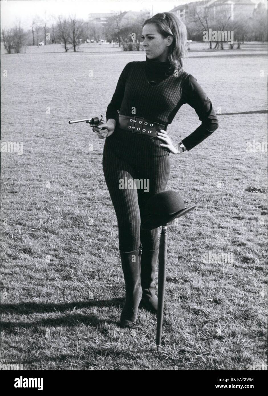 1972 - The German ''Emma Peel'' Friedel Frank. © Keystone Pictures USA/ZUMAPRESS.com/Alamy Live News Stock Photo