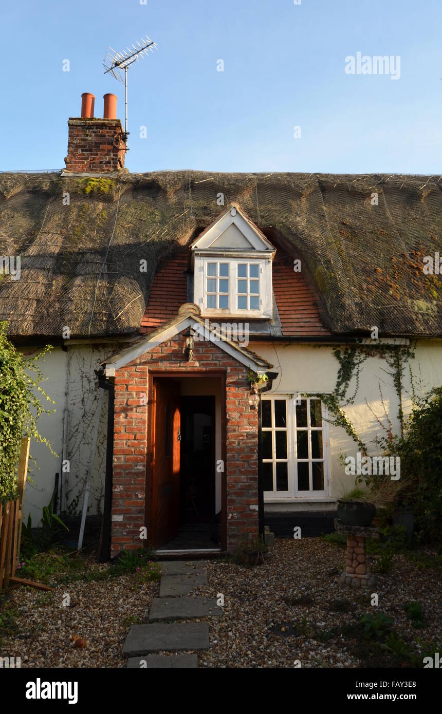 A thatched cottage in southern England Stock Photo Alamy