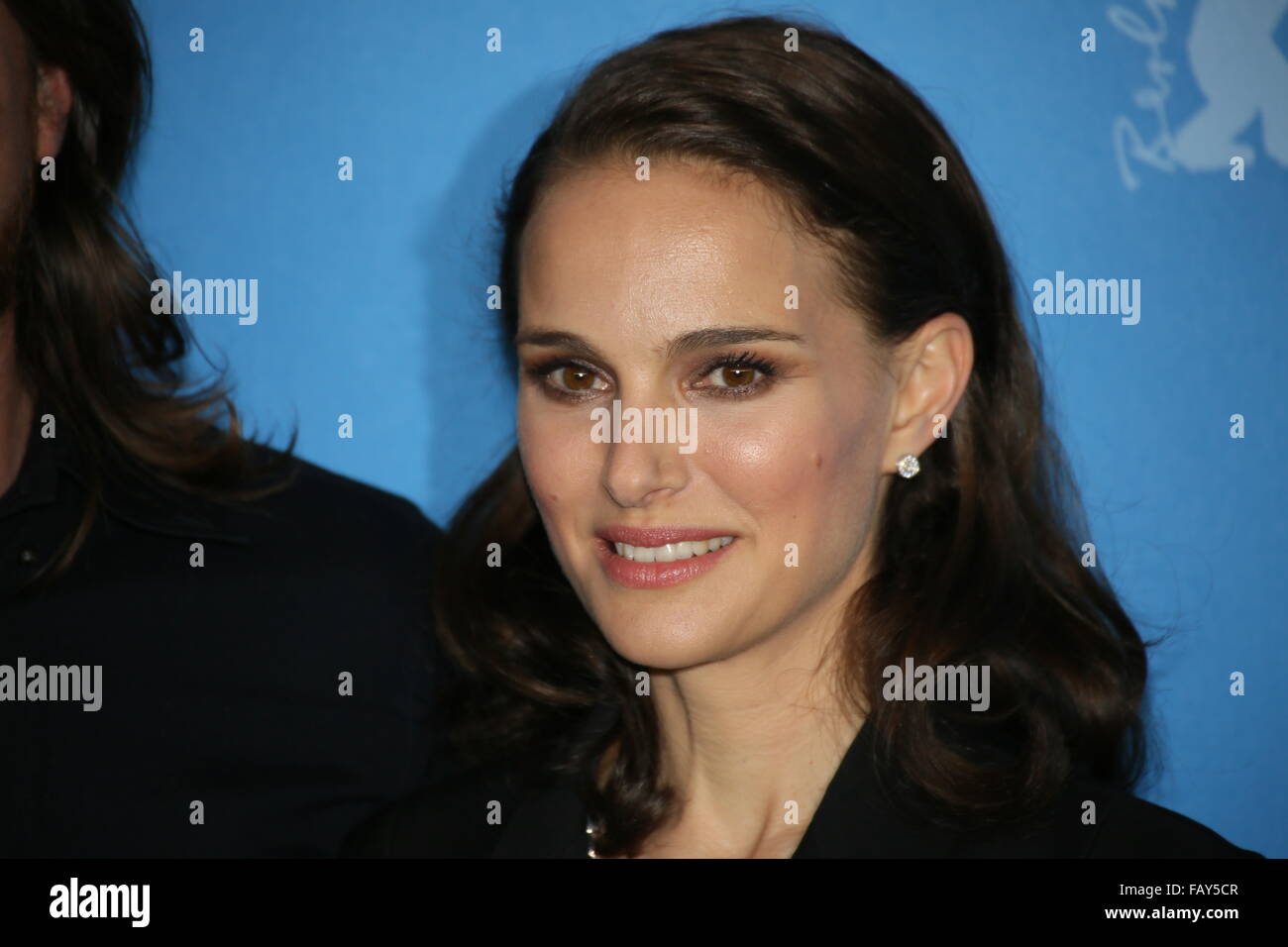 Berlin, Germany, February 8th, 2015: Natalie Portman at Knight Of Cups photo call during 65th Berlinale Stock Photo