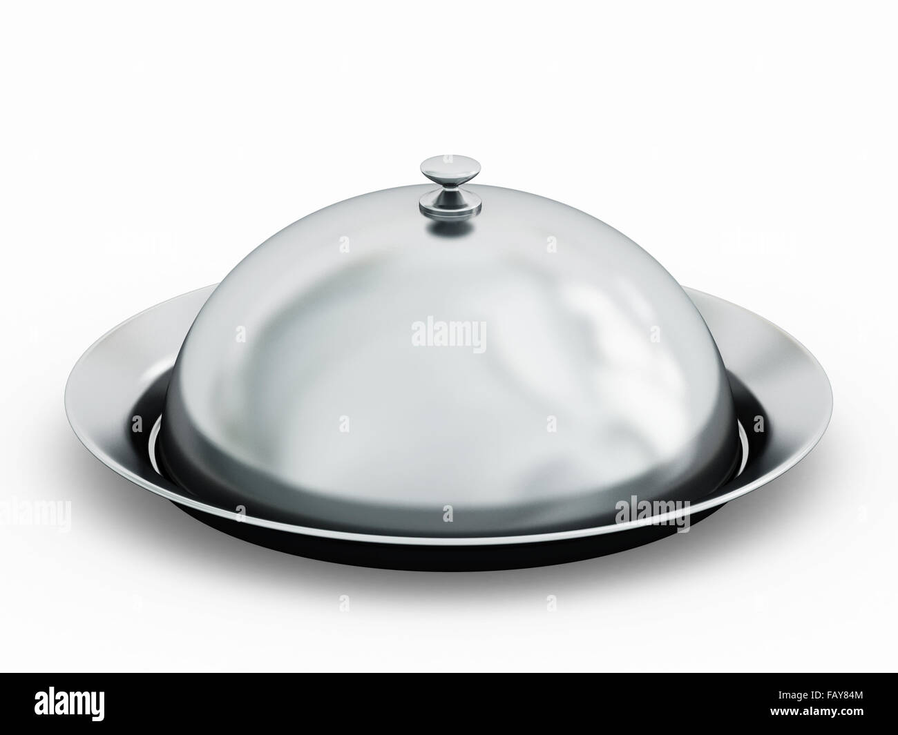 Serving tray silver dome hi-res stock photography and images - Alamy