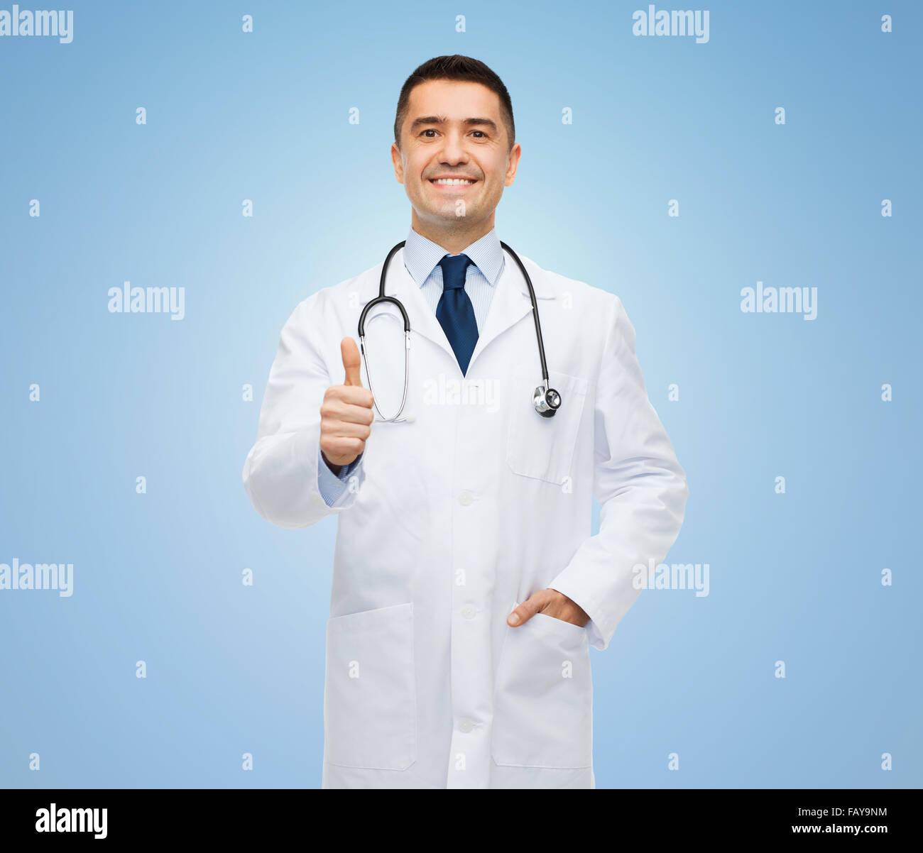 Thumbs up doctor in hi-res stock photography and images - Alamy