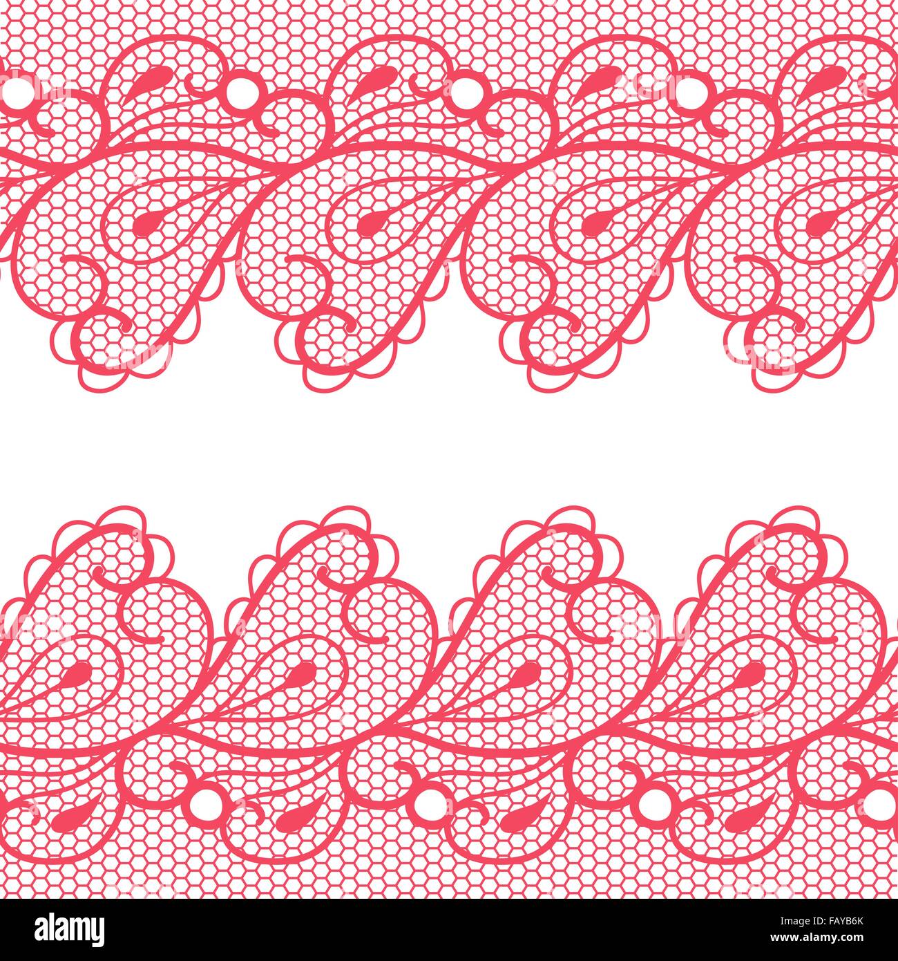 Decorative background with two lacy borders Stock Vector Image & Art ...