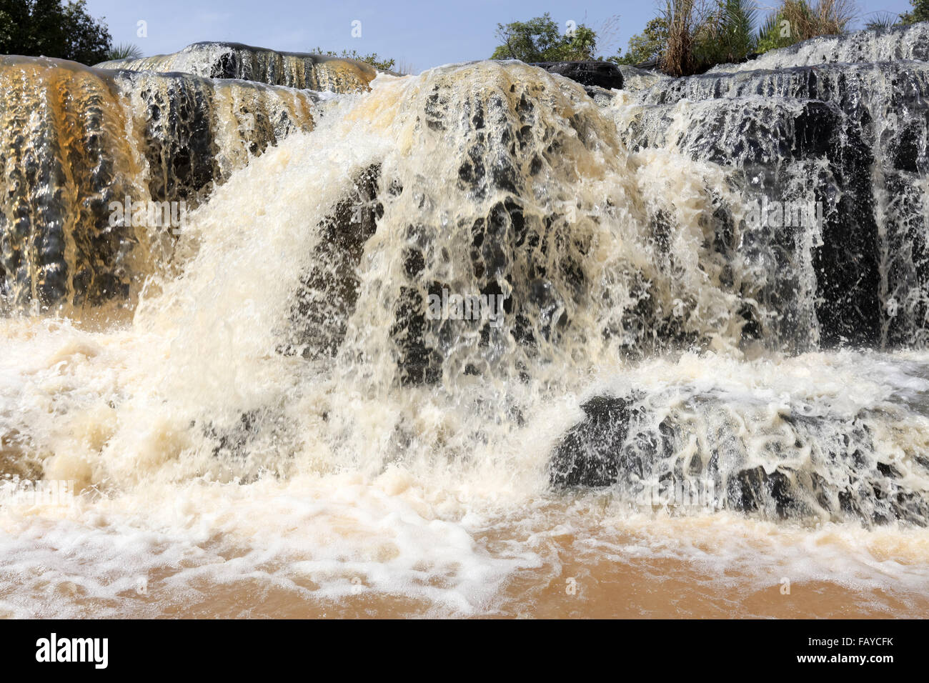 Banfora falls in  Cascades region , Burkina Faso Stock Photo
