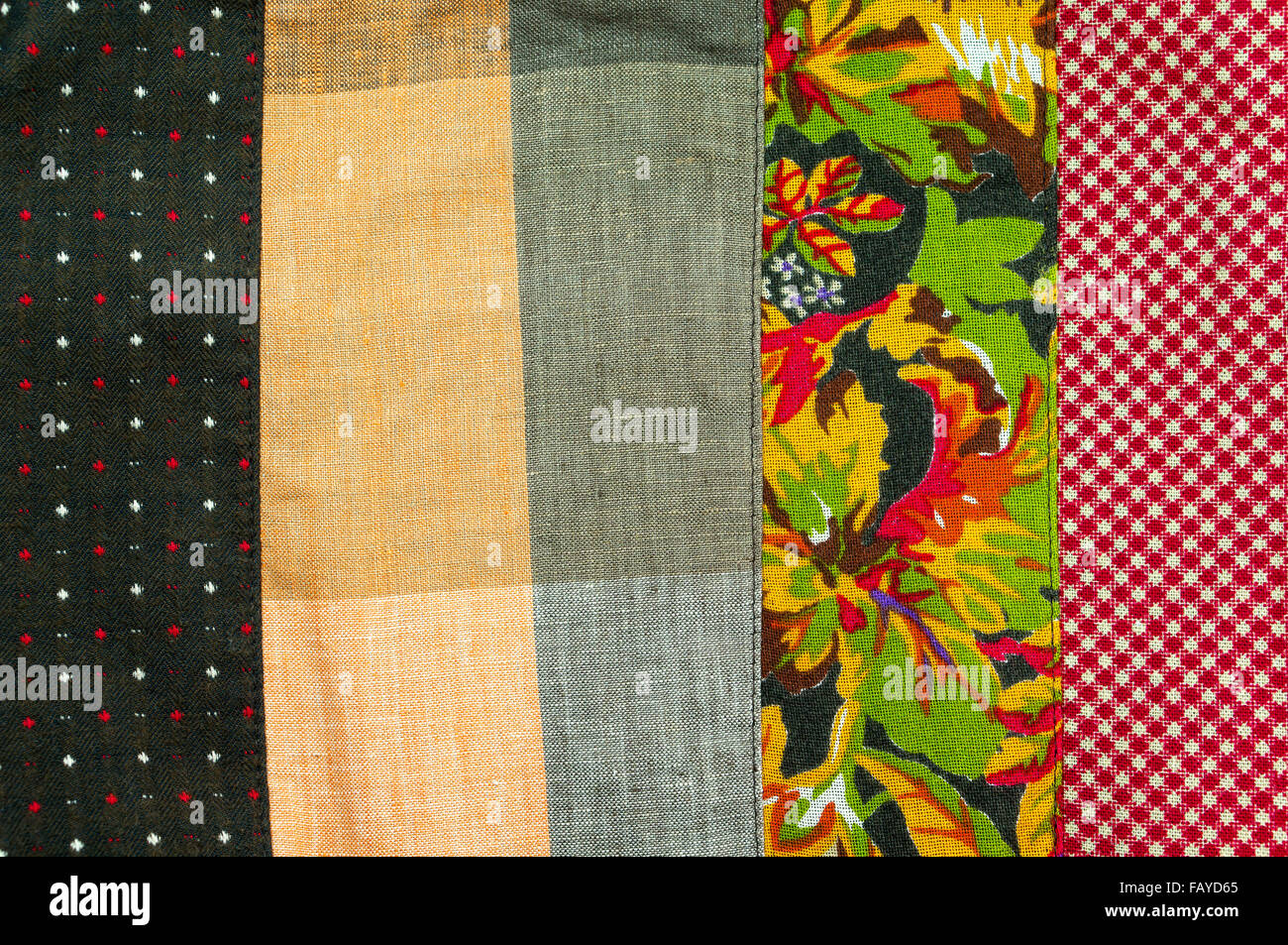 Vintage fabric with seam texture and background Stock Photo Alamy