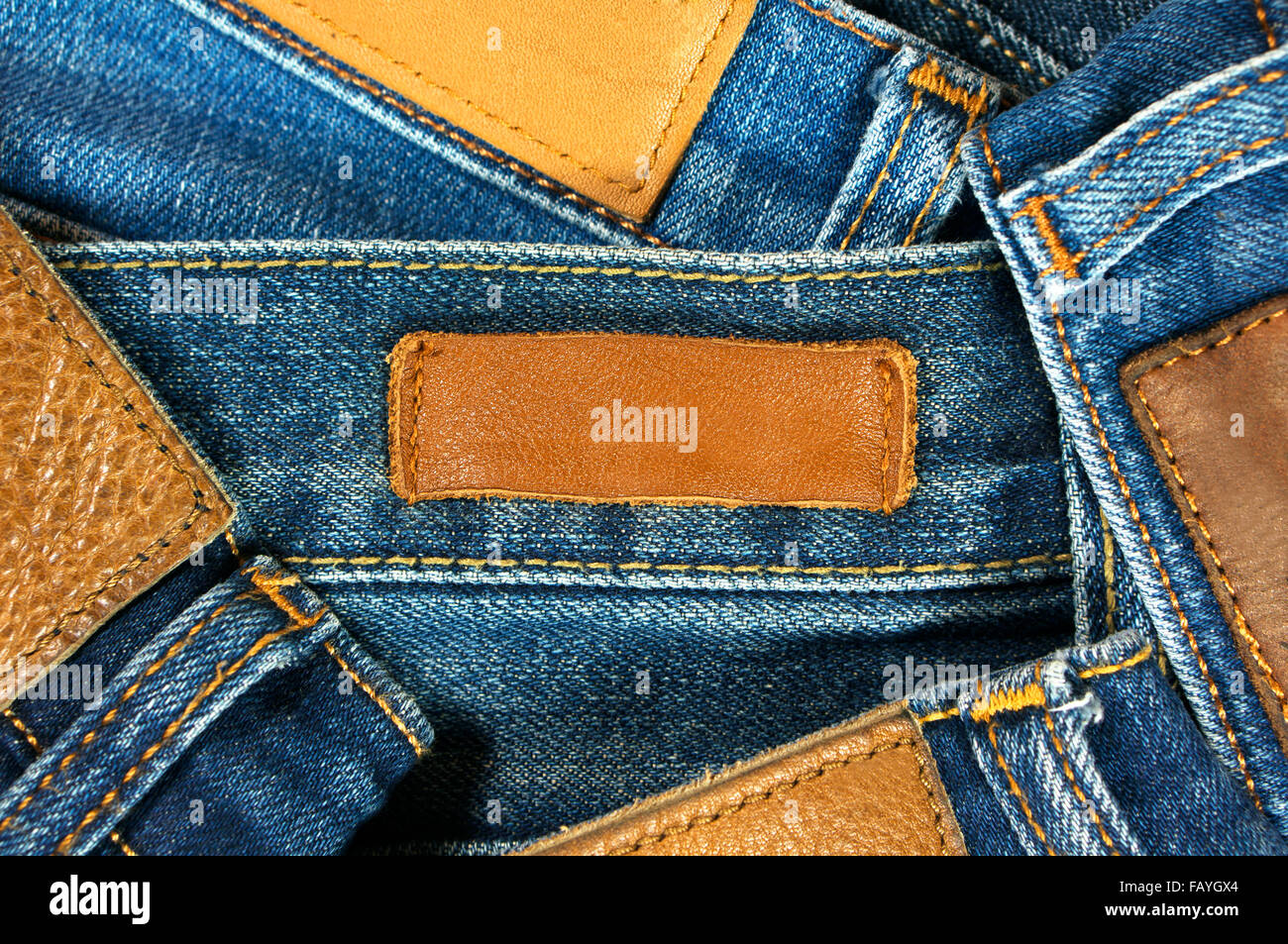 Leather patch jeans hi-res stock photography and images - Alamy