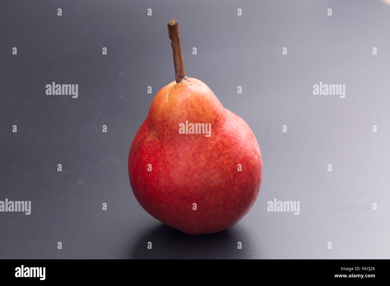 Williams pear isolated on black Stock Photo