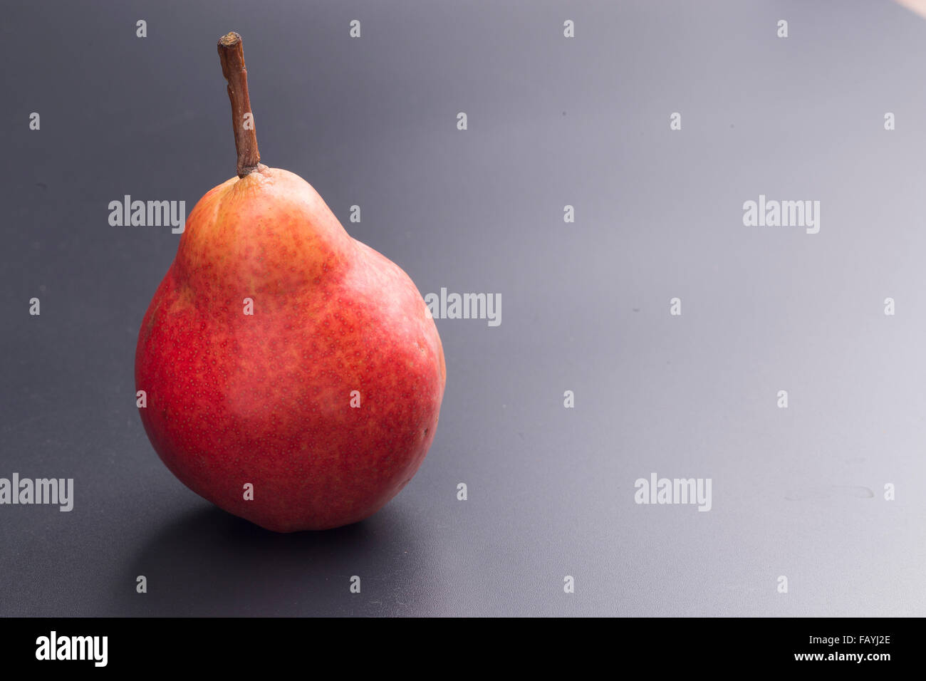 Williams pear isolated on black Stock Photo
