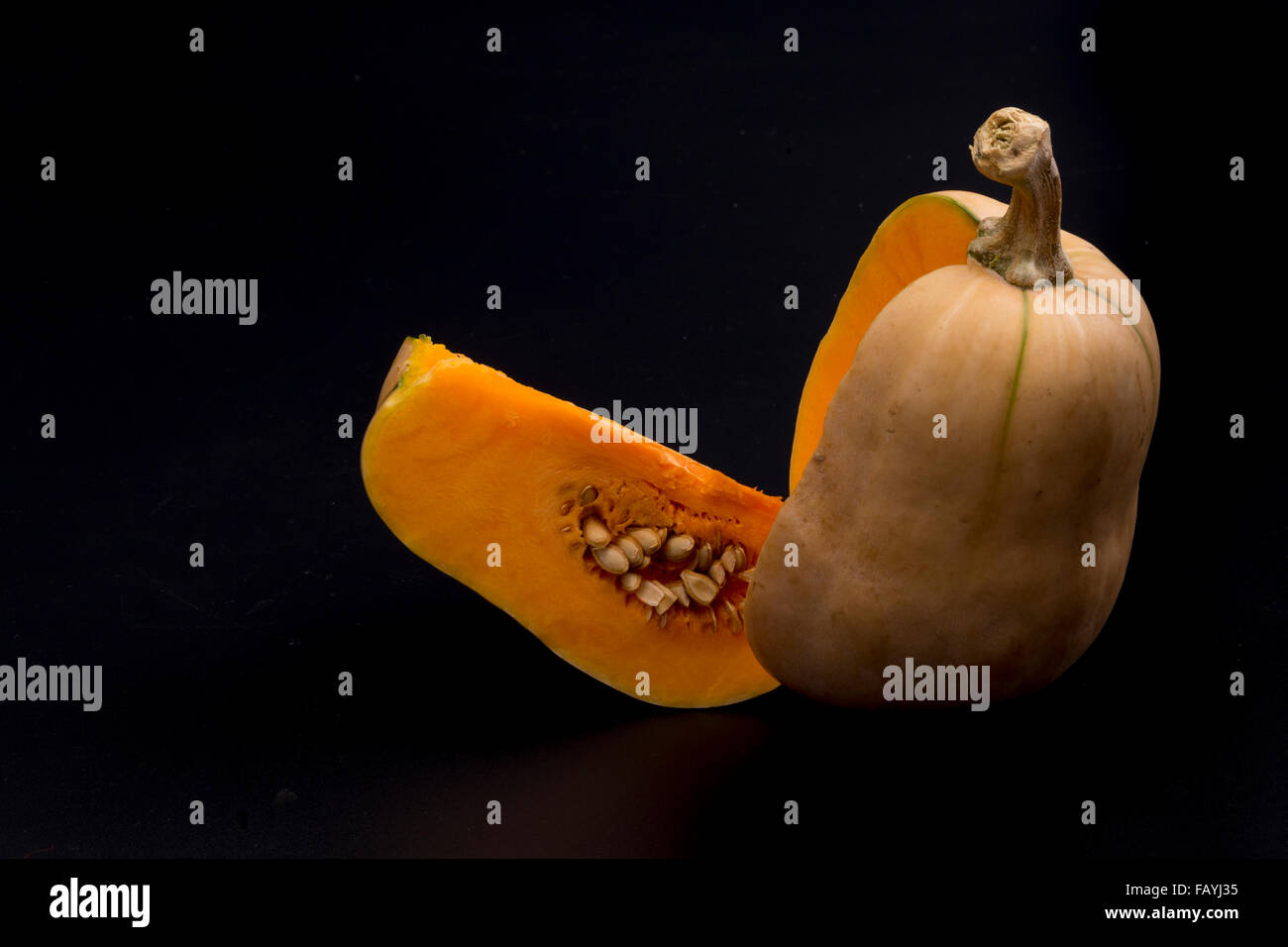 pumpkin isolated on black background Stock Photo - Alamy