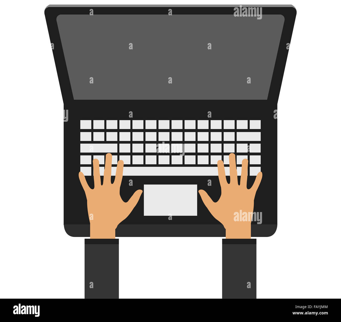 computer on white background Stock Photo - Alamy