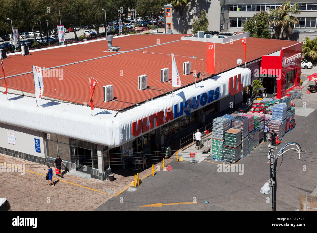 Ultra Liquors Store in Green Point Cape Town South Africa Stock