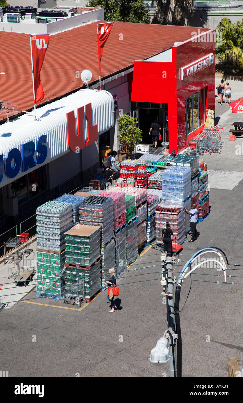 Ultra Liquors Store in Green Point Cape Town South Africa Stock