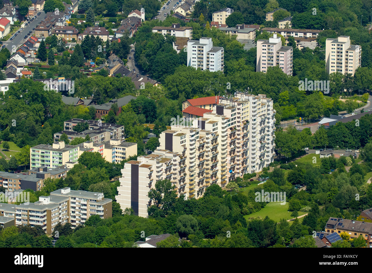 High rise building in dortmund dorstfeld hannibal hires stock