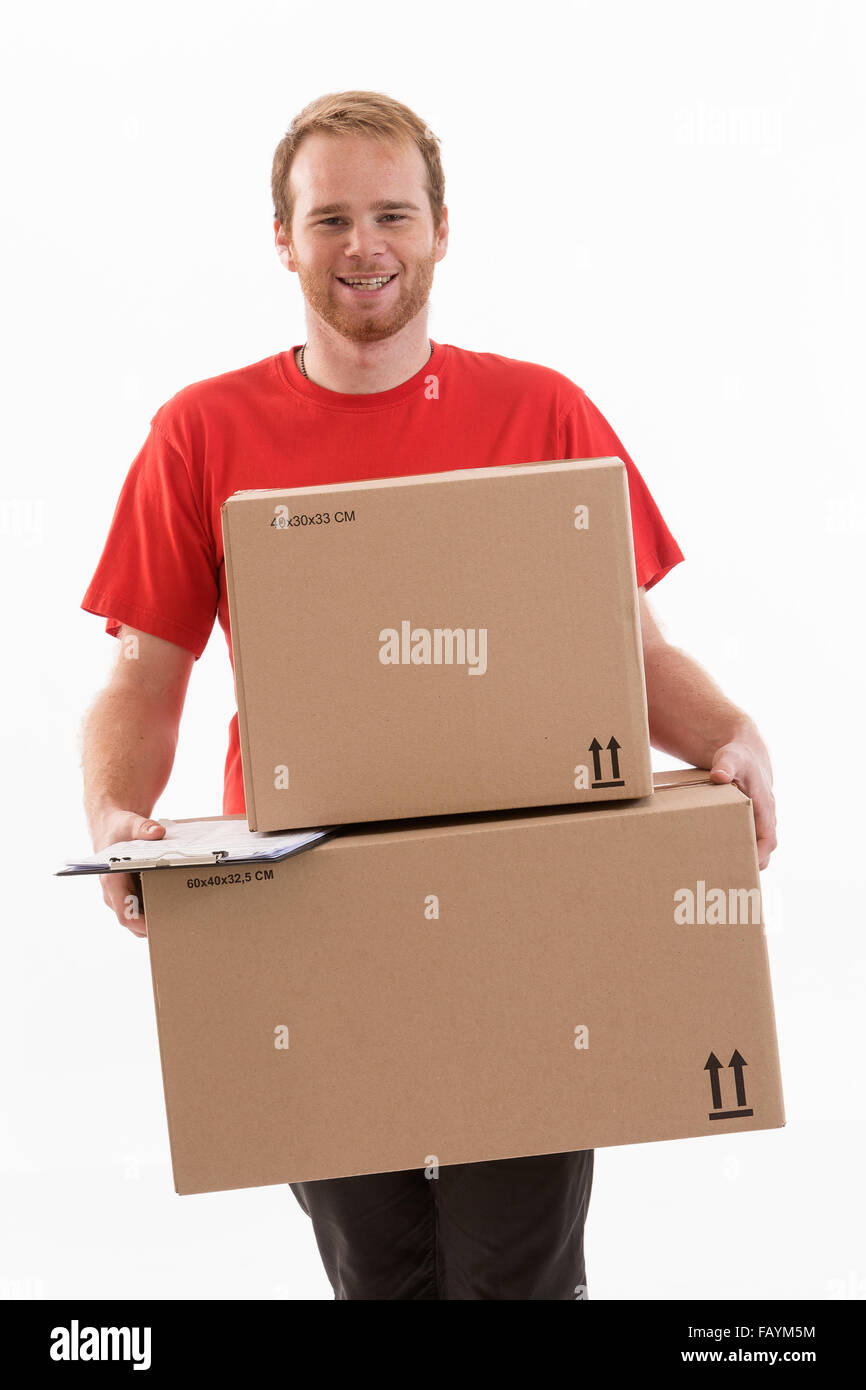 box delivery services Stock Photo