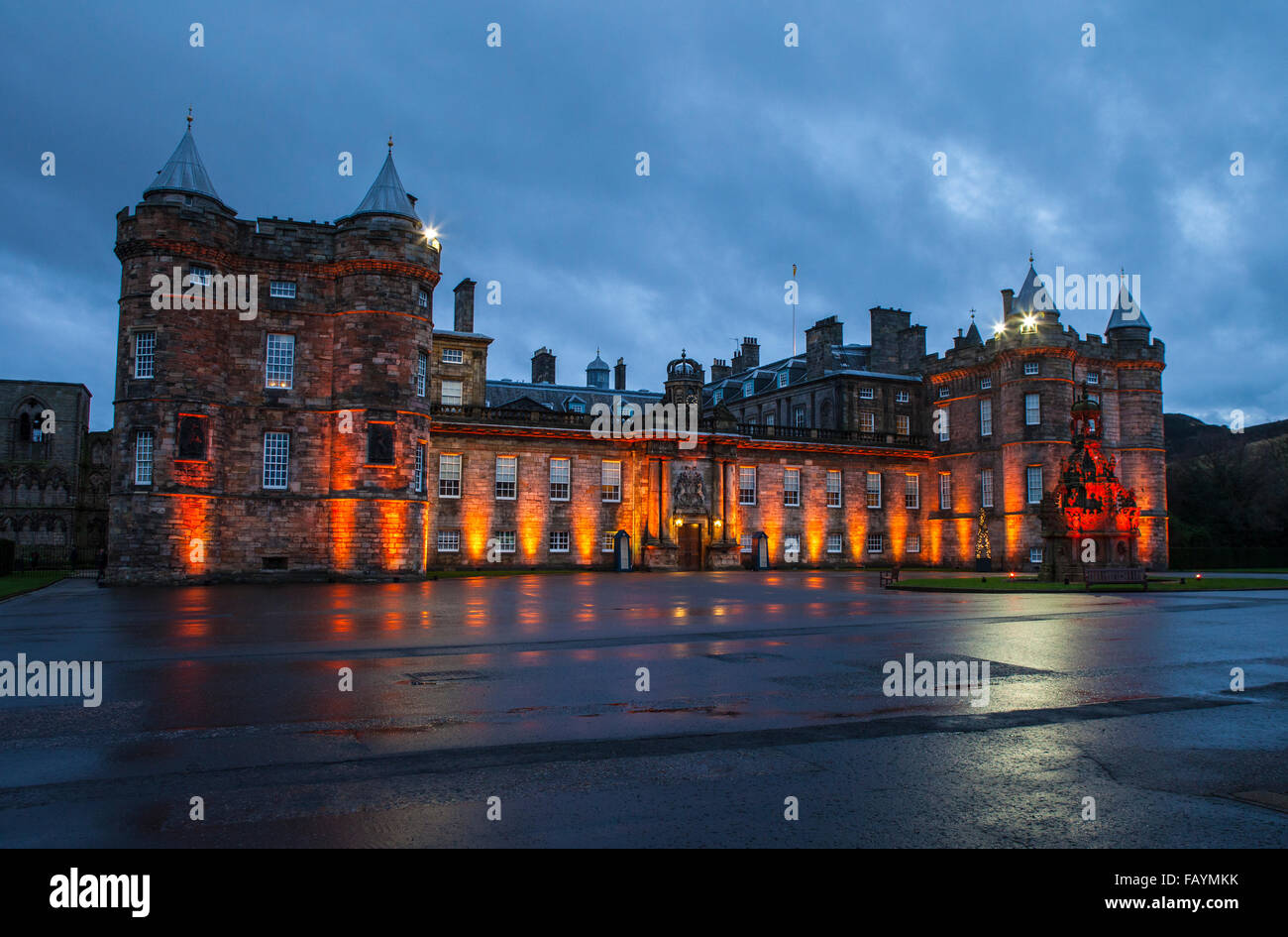 The historic Palace of Holyroodhouse in Edinburgh, Scotland. Stock Photo