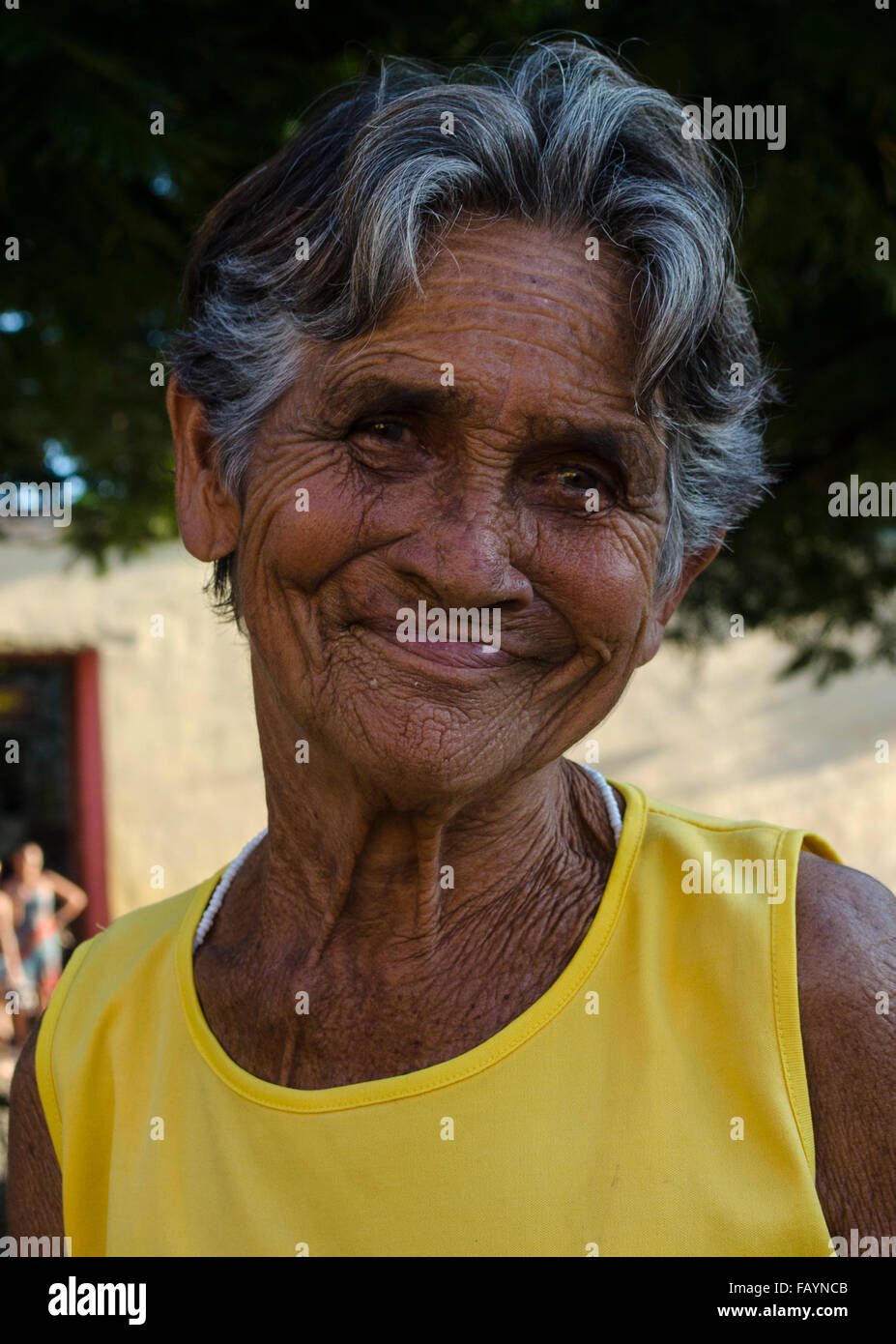 Old Cuban Woman Stock Photo