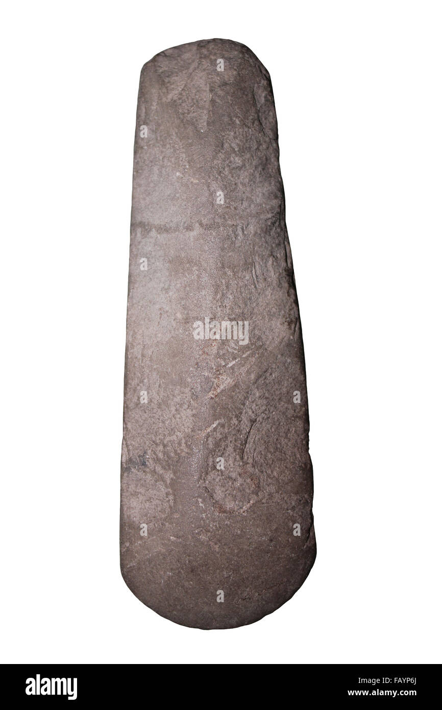 Stone Axehead 3000-1800 BC from Bebington, Wirral, UK Stock Photo