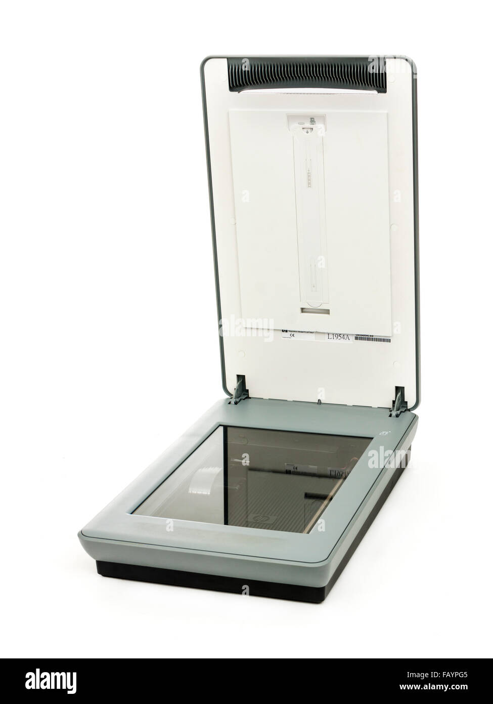 Hewlett Packard Scanjet 4850 flatbed photo / document scanner from 2006  with integrated 35mm slide/negative film scanner Stock Photo - Alamy