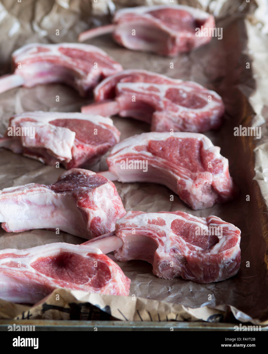 Lamb Chops Stock Photo
