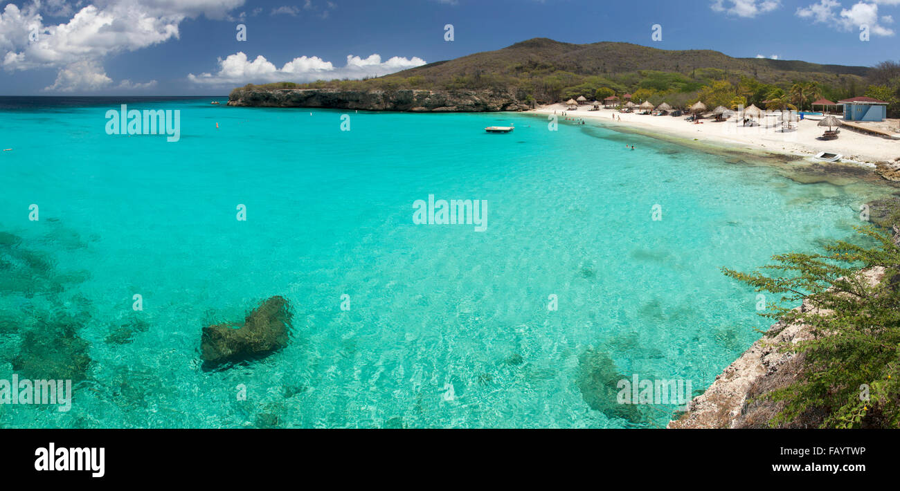 Knip Beach on Curacao Stock Photo