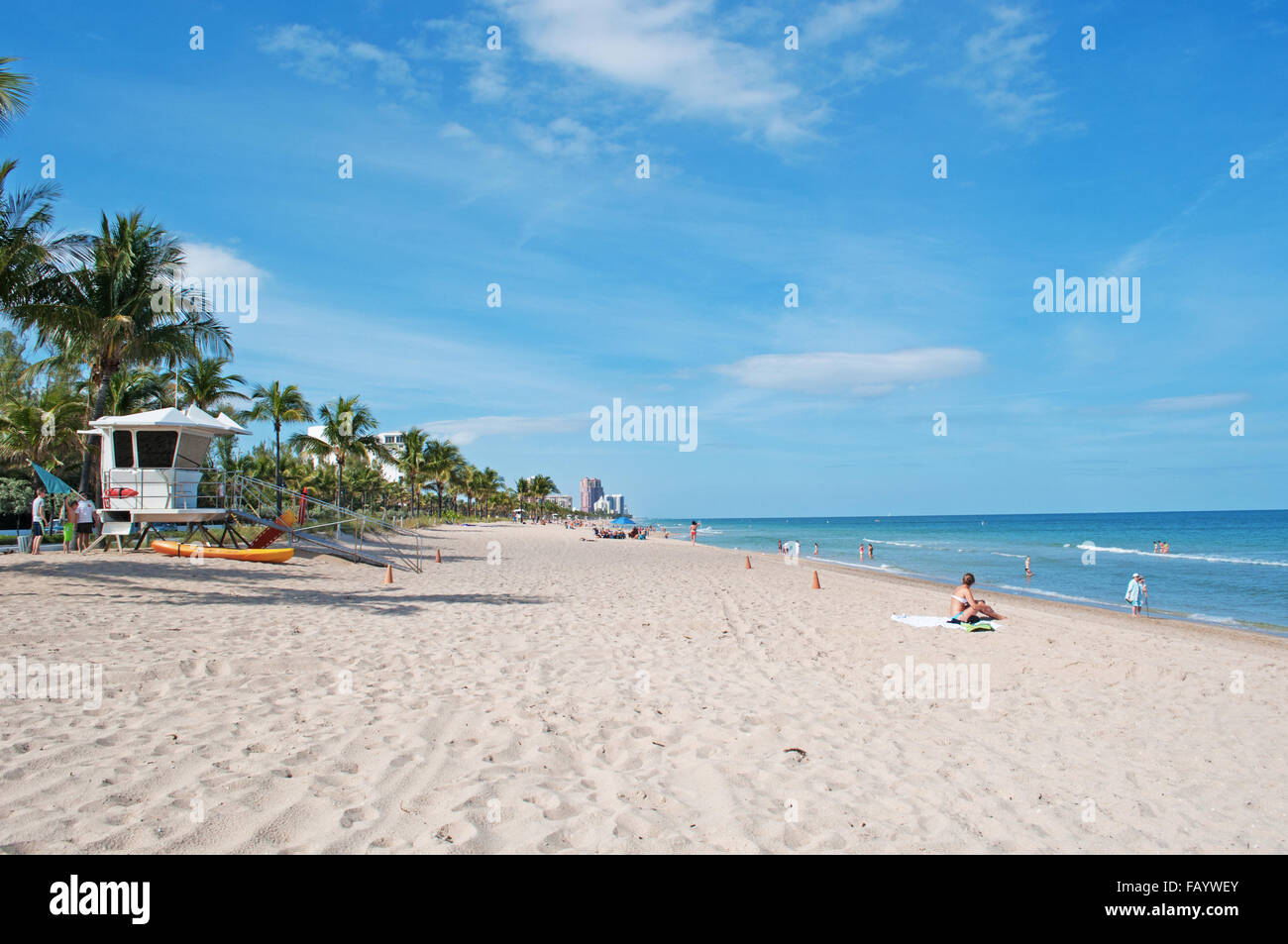 Fort Lauderdale, Ft. Lauderdale, Florida, Sunshine State, coast, Gulf of Mexico, Atlantic Ocean, United States of America, Usa Stock Photo