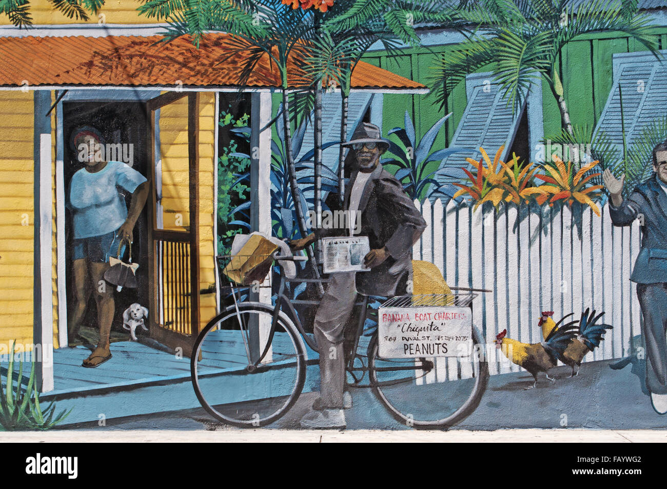 Poster Vintage Mappa Turistica Cayo Hueso Key West Florida 1940, 24x32 Pollici, Riproduzione