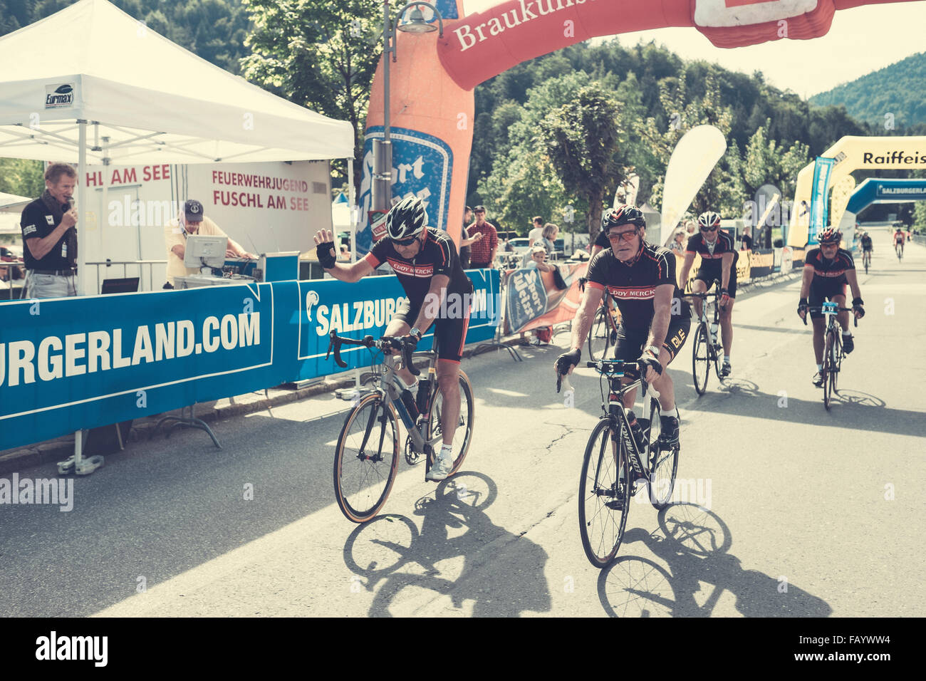 Eddy Merckx Classic 2015 in Fuschl, Austria. Two days with the legend, Photos by Philipp Hympendahl. Stock Photo