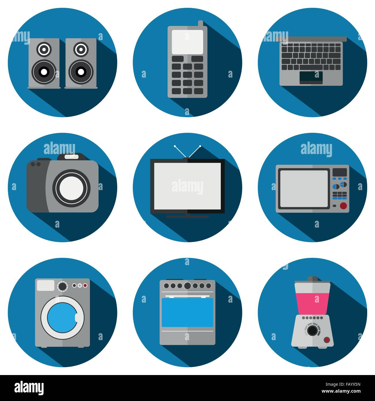 Vector illustration set icons Stock Vector Image & Art - Alamy
