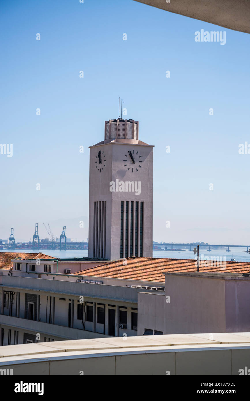 Art deco clock architecture rio de janeiro hires stock photography and
