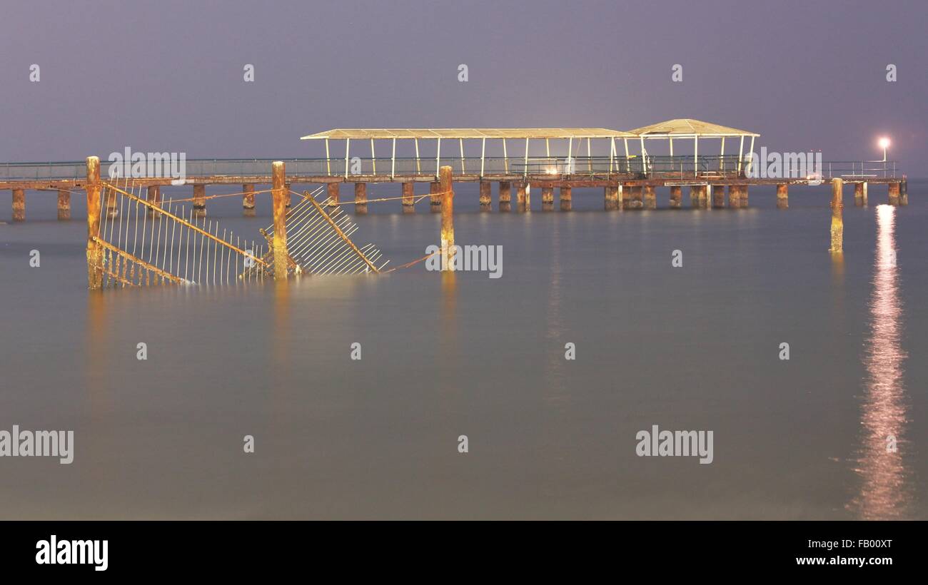 Ajman Fishing Pier, UAE Stock Photo